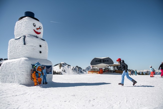 Schneemann am Grafenberg