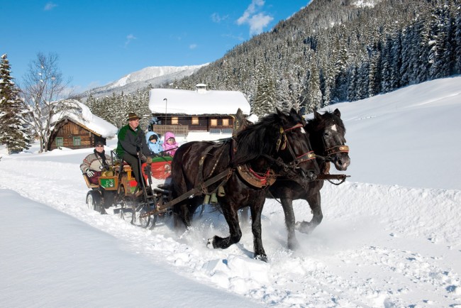 Pferdeschlittenfahrt in Kleinarl - Jägersee © Wagrain-Kleinarl Tourismus