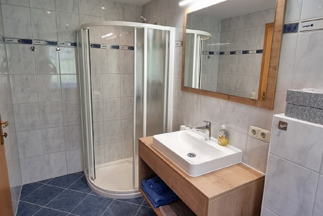 Badezimmer mit Dusche